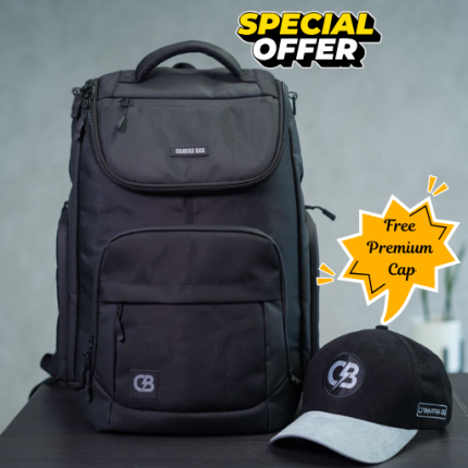 Laptop Backpack Business Travel Bag ( BLACK)